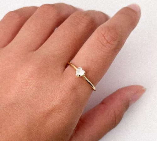 CAPA Anel ponto de luz dourado