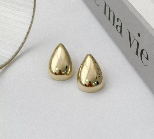 CAPA Brinco gota dourado