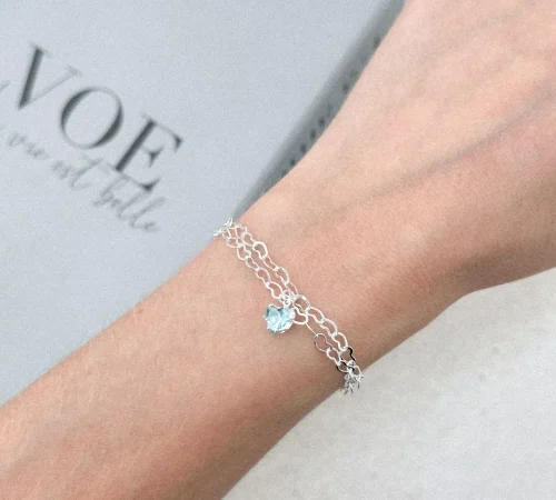 CAPA Pulseira dupla azul