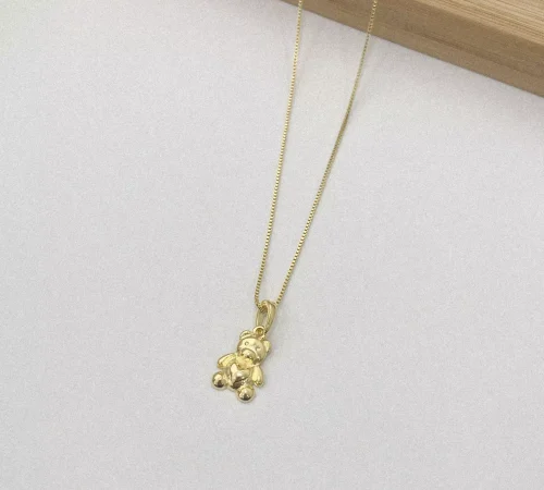 COLAR URSO DOURADO