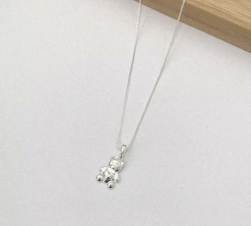 colar urso prata 2